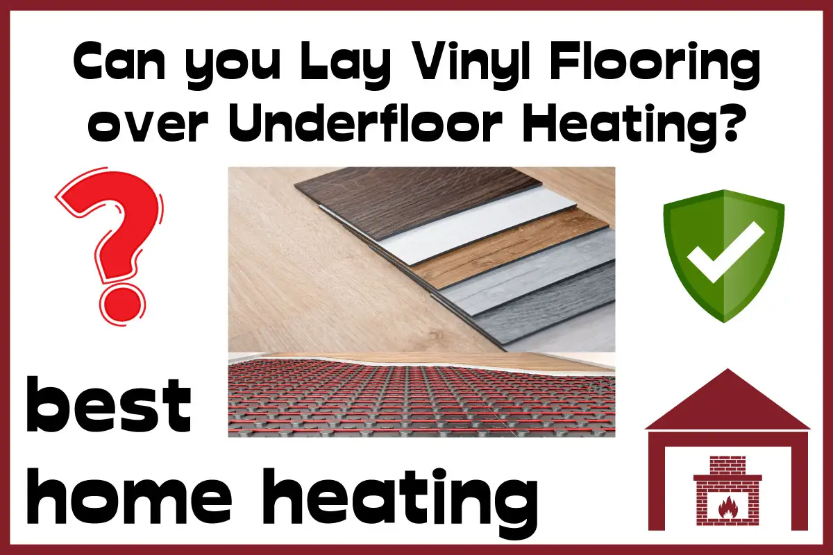 Vinyl flooring suitable for underfloor heating