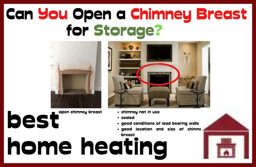 can you open a chimney breast for storage