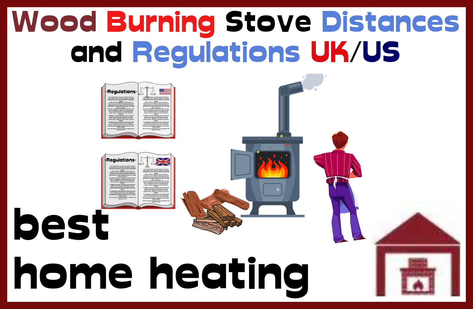 WoodBurning Stove Distances and Regulations UK and US