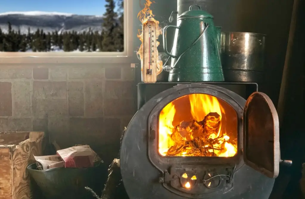 wood burning stove temperatures